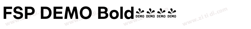 FSP DEMO Bold字体转换 FSP DEMO Bold字体转换